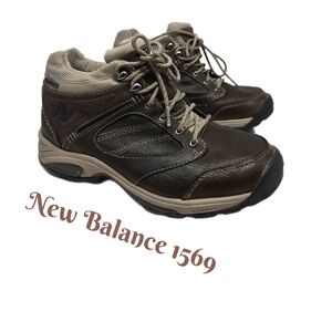New Balance 1569 Women's Boots Sz 9 Extra Wide Waterproof Gore-Tex Brown Leather